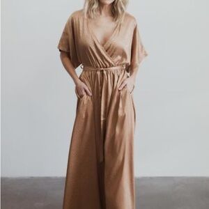 Baltic born gold kimono maxi dress